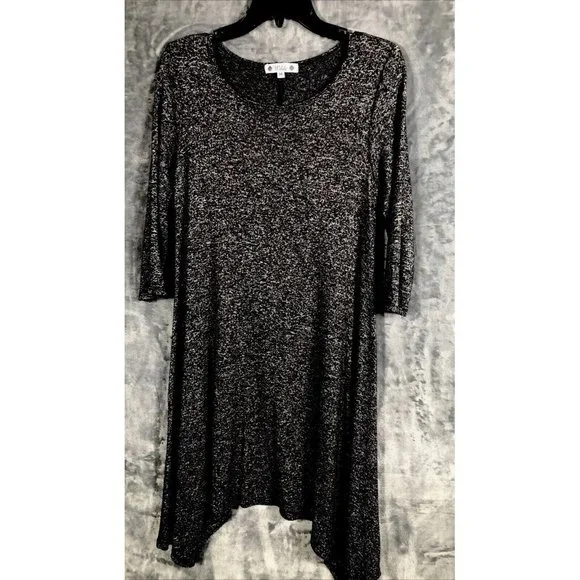 black long sleeve lace mermaid dress Ellie WIlde 35068 – Pink Slip Boutique main image 0